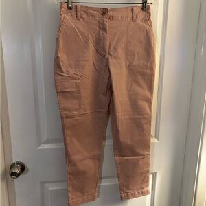 Talbots Cargo Pants in Dusty Pink Sz 8 petite NWOT